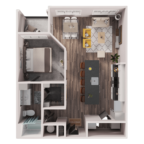 San Antonio, Texas One Bedroom Apartments | A4 | Tin Top